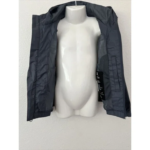 Arctix Kids Stream Rain Jacket Windbreaker HoodedWater Weatherproof Unisex Grey - Picture 7 of 16
